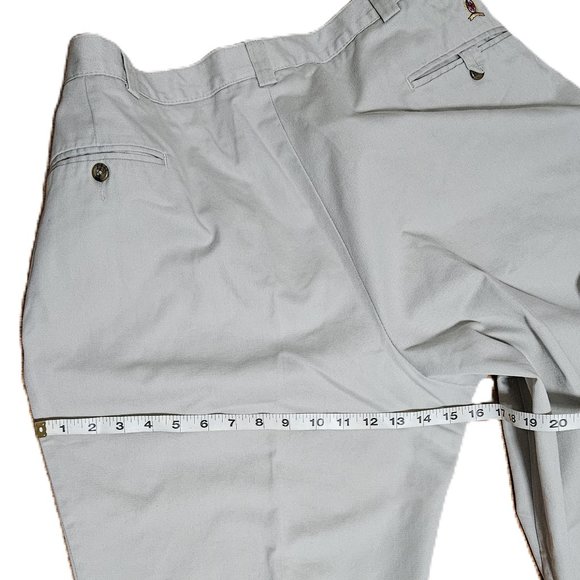 Tommy Hilfiger Pleated Front Men's Khaki Pants 42x30 - Picture 9 of 16